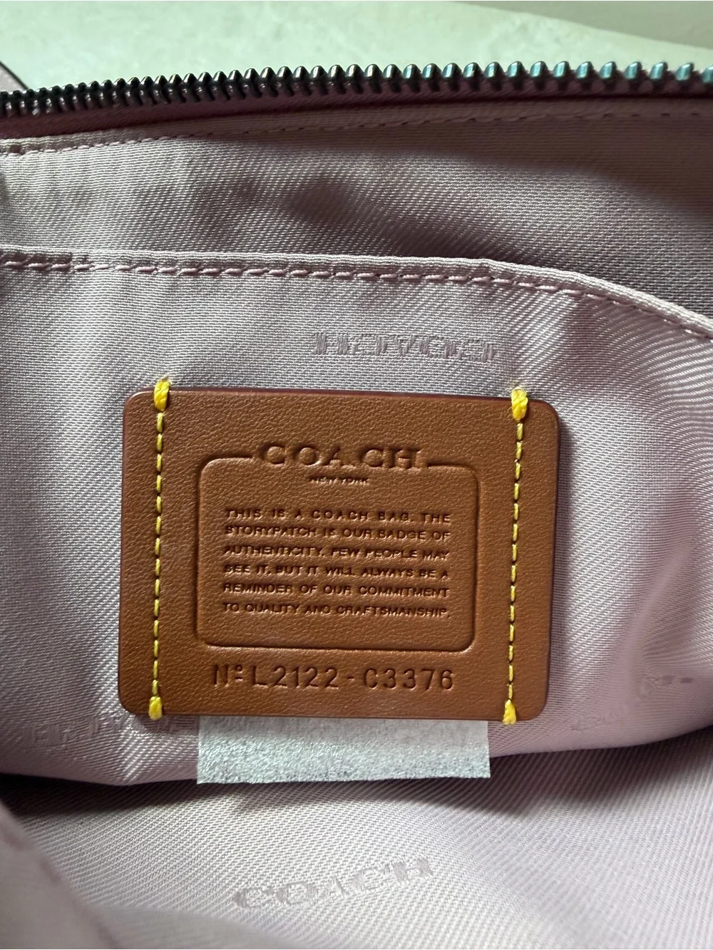 Coach Polly Pebble Crossbody Ice Purple